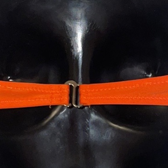 New Orange & Striped Push Up 2 Piece Convertible Bikini Swimsuit Suit Set M - Picture 15 of 15